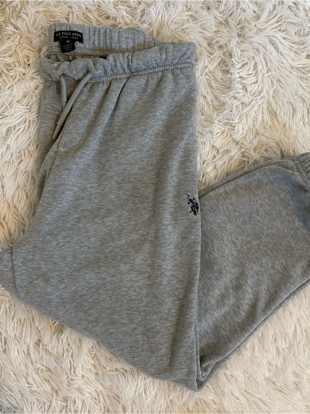 U.S. Polo Assn. Kids Heather Gray Jogger Sweatpants